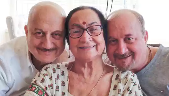 Anupam Kher with family