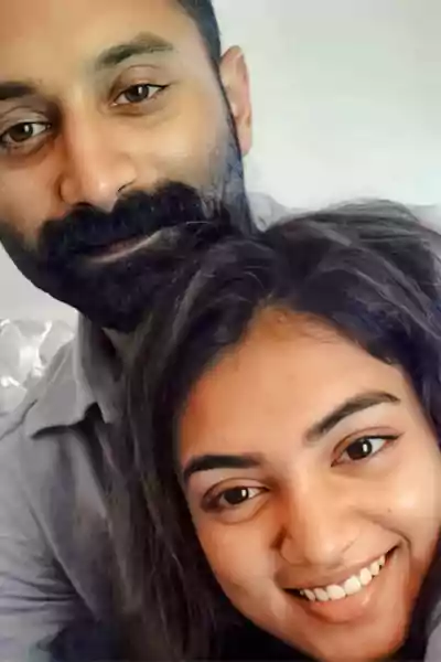 Fahadh Faasil with his wife