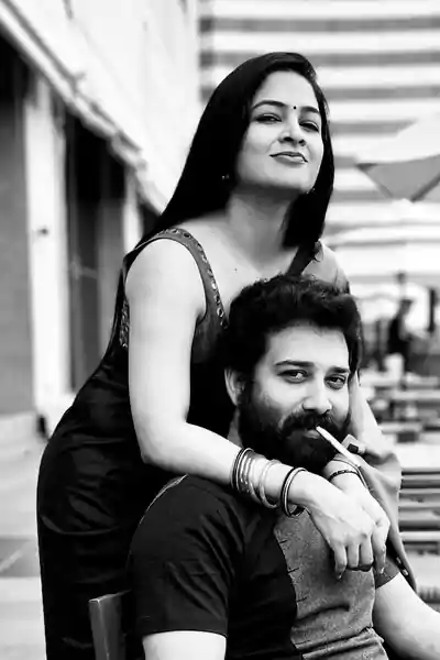 Madhumitha with her husband