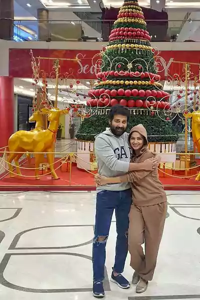 Madhumitha with her husband