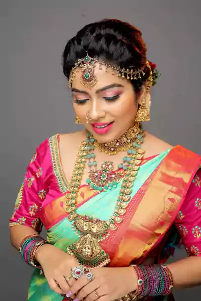 Meghashree bridal look