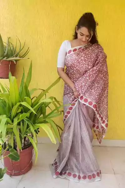 Misha Ghoshal in saree