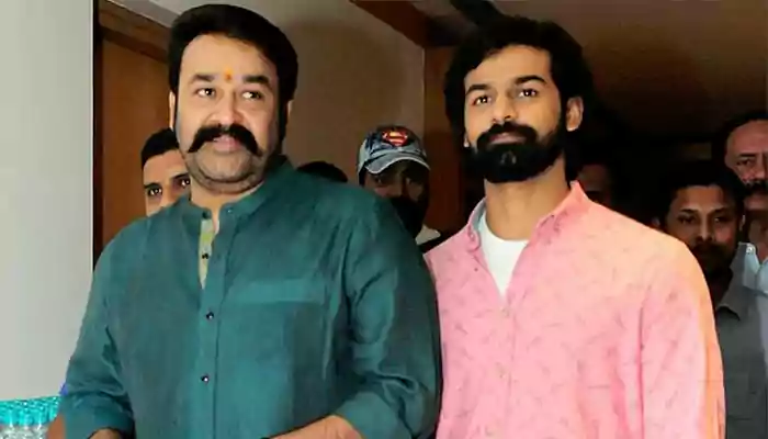 Mohanlal with his son