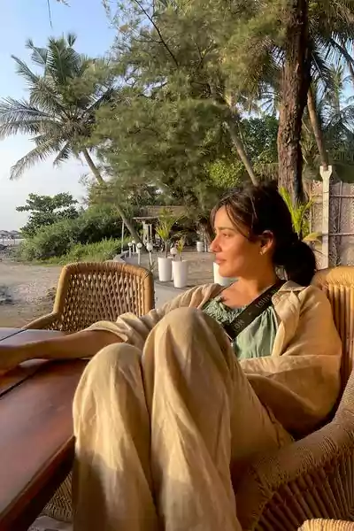 Neha Sharma chilling on a beach