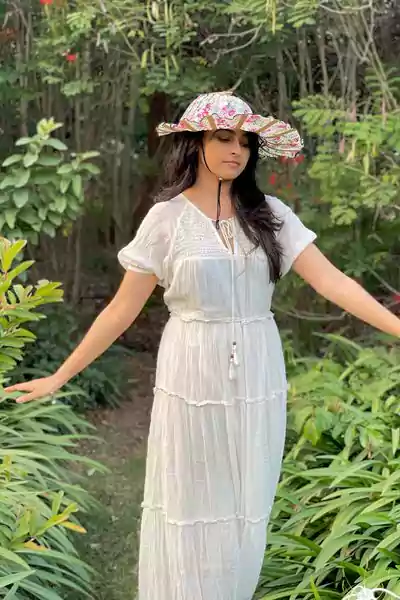 SRI DIVYA in cute white dress