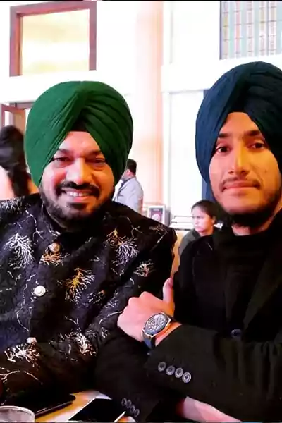 Gurpreet Ghuggi with his son