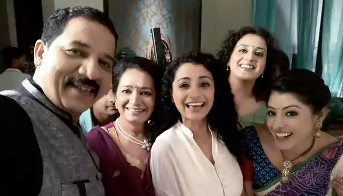 Sanchita Banerjee with her family and friends