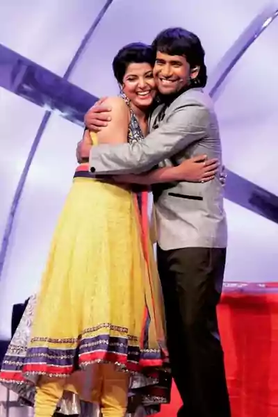Smriti Sinha with dinesh lal yadav