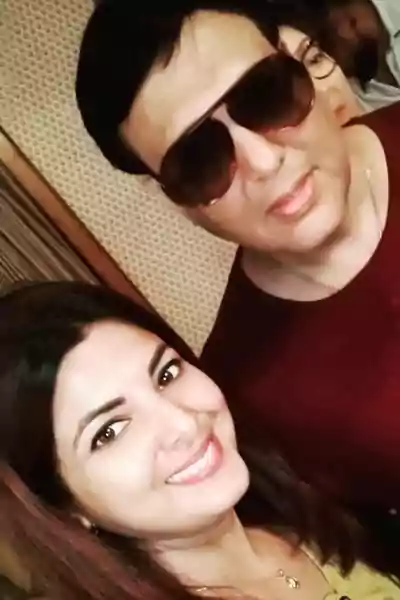 Smriti Sinha with govinda