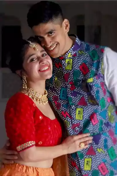 Shweta Tripathi Sharma with her husband