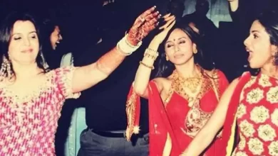 'Drunk dulhan' Farah shares throwback pic with Priyanka, Rani from Sangeet