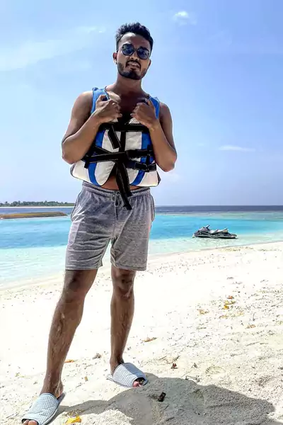Himanshu Gola enjoying in Maldives